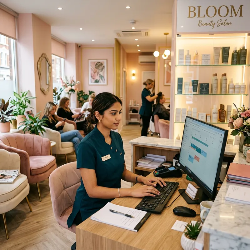 Beauty Salon Receptionist | Professional Staff at Chic Salon