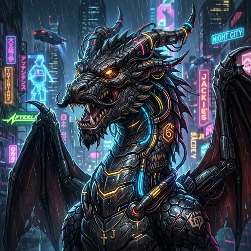 Cyberpunk 2077 Jackie Welles Dragon Portrait