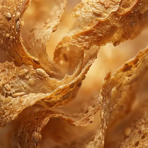 Abstract Representation of Bread Unfolding