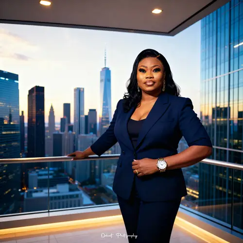 Executive Portrait of a Senior VP in a Modern HQ