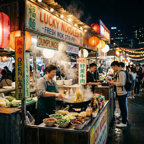 Delicious Food Stall Offerings