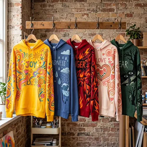 Emotion-Inspired Sweatshirt Collection | Artistic Designs