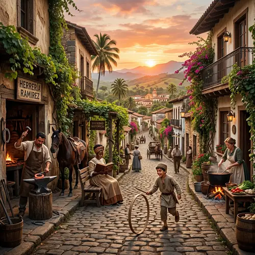 Historical Society in Villa Palmera - Capturing Everyday Life in Colonial Era