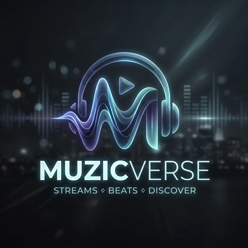 Dark and Translucent Music Logo Design