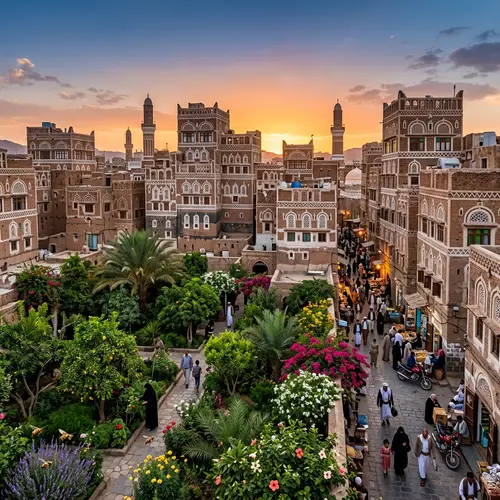 Explore the Old City of Sana'a and Bustan al Fulaihi