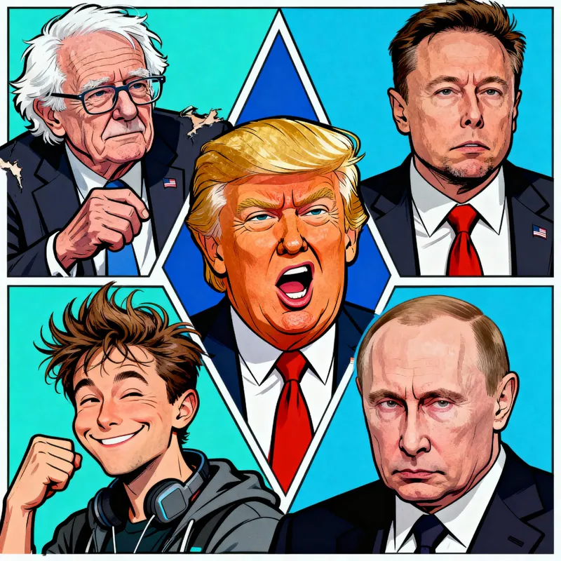 Famous Political Caricatures of Today