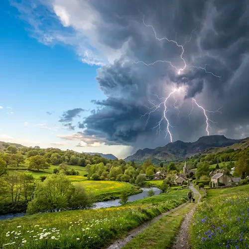 Spring Thunderstorm Brewing in May Sky