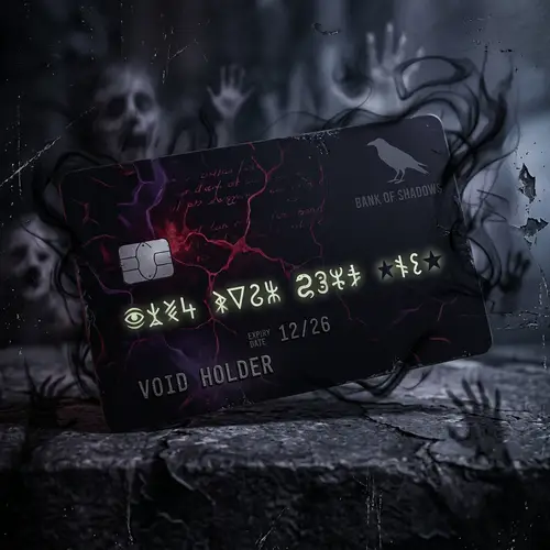Eerie & Disturbing Credit Card Imagery | Privacy Protected
