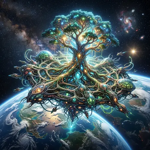 Hive-Mind Tree Controls Unique Space Station