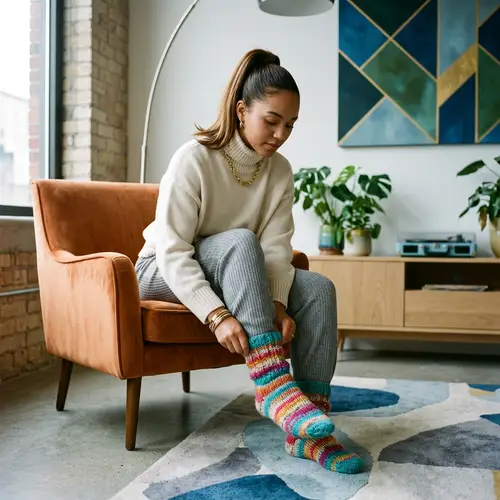 Fashionably Cozy: Ariana Grande-Inspired Socks Fashion