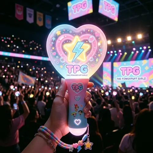 Cute Pastel TPG Kpop Lightstick - The Powerpuff Girlz