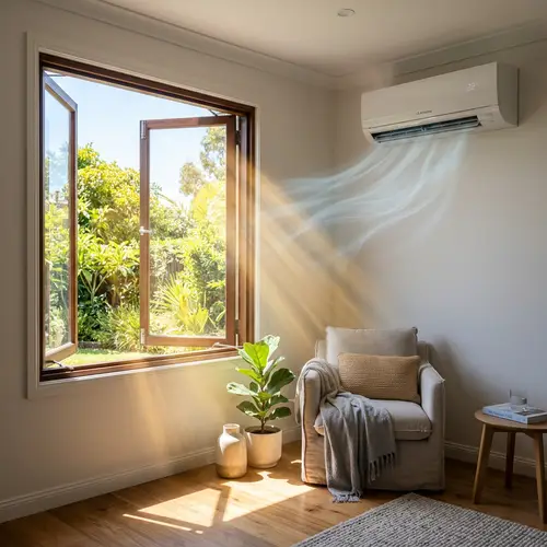 Contrasting Warm Sunray and Cool Air in Room | Interior Visuals