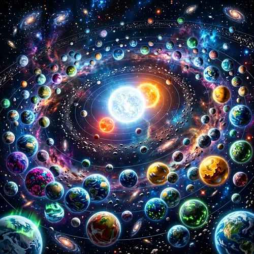 Explore a Stunning Trinary Star System