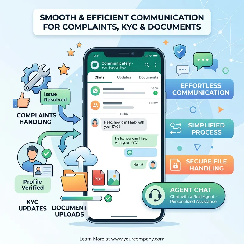 Effortlessly Handle Complaints & KYC Updates on WhatsApp
