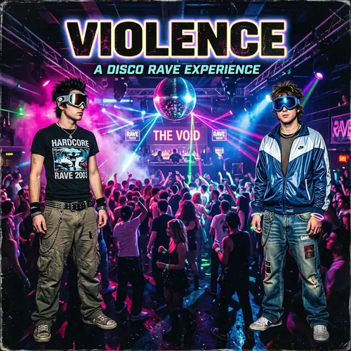 Violence Album Cover: 2000s Disco & Rave Culture