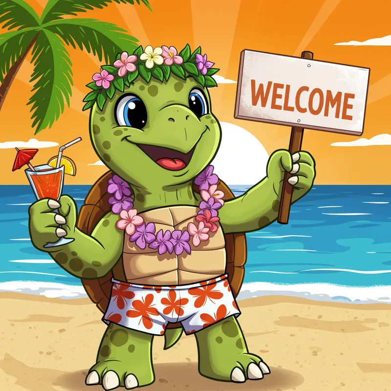 Charming Mascot Design for Pacific Hotel