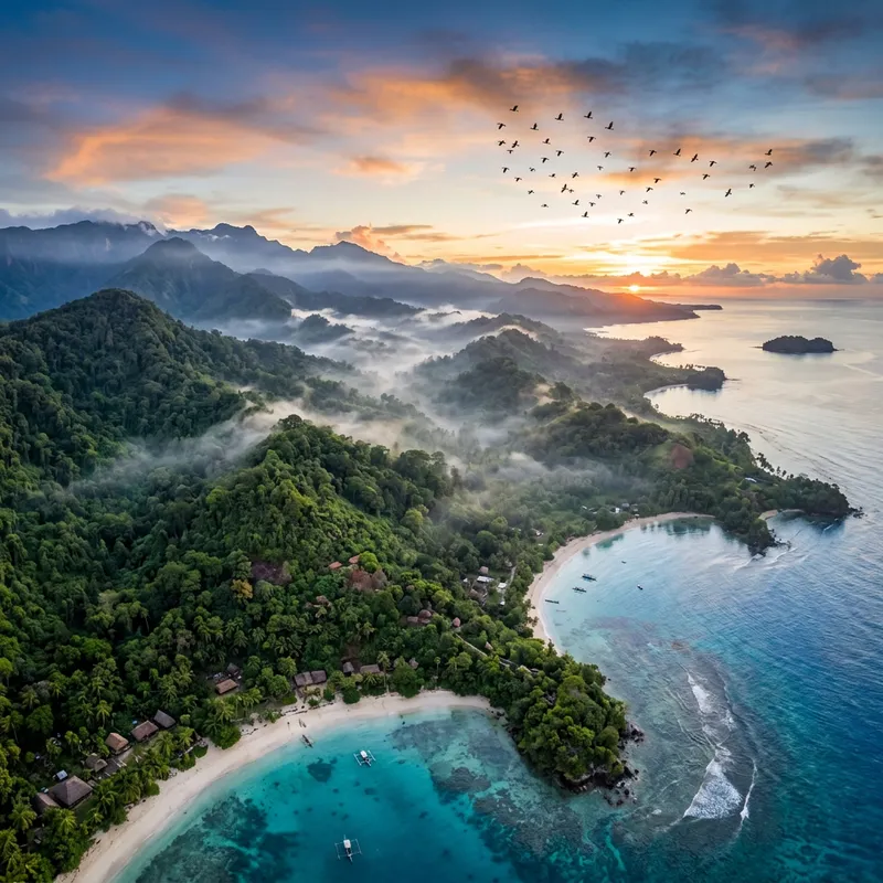 Lush Tropical Island of Papua New Guinea: Rainforests & Pristine Beaches