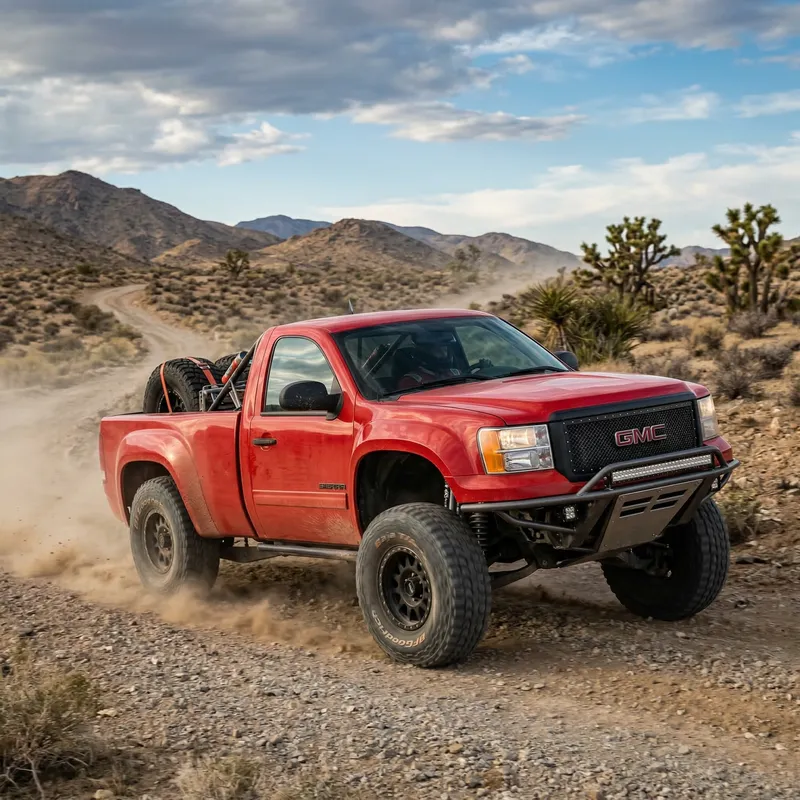 Red Single Cab 08 Sierra Prerunner for Sale
