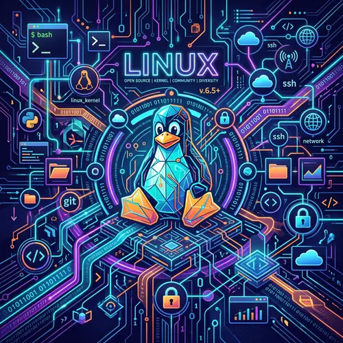 Abstract Linux Operating System Image | Modern Design