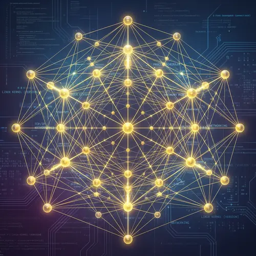 Abstract Interconnected Nodes | Latest Linux Kernel Version