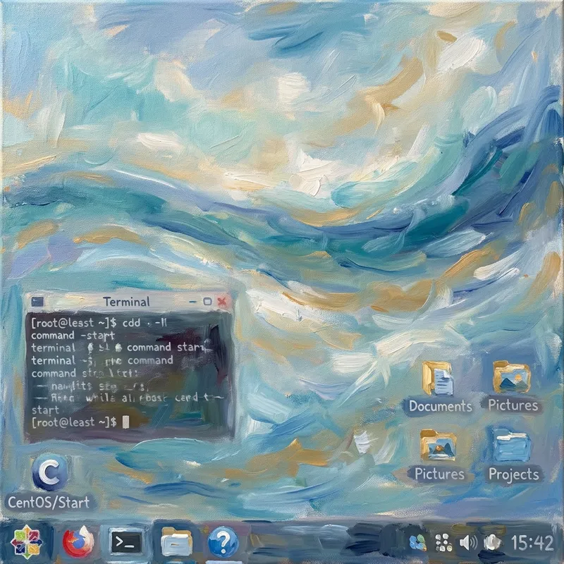 CentOS Monet Art Fusion