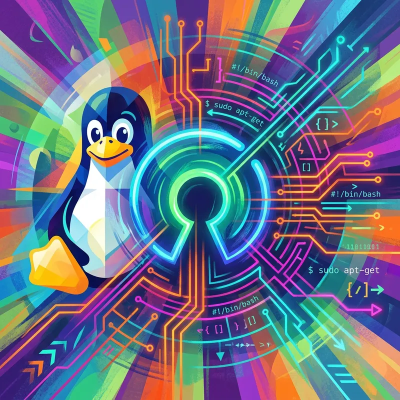 Innovative Abstract Art Inspired by Linux