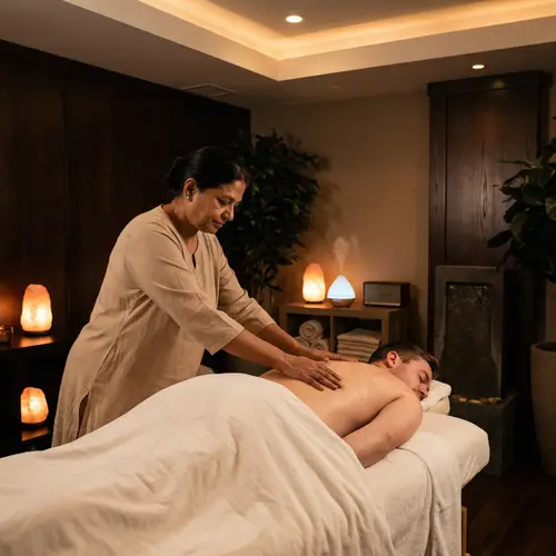 Tranquil Spa Experience: Relaxing Massage in Serene Ambiance