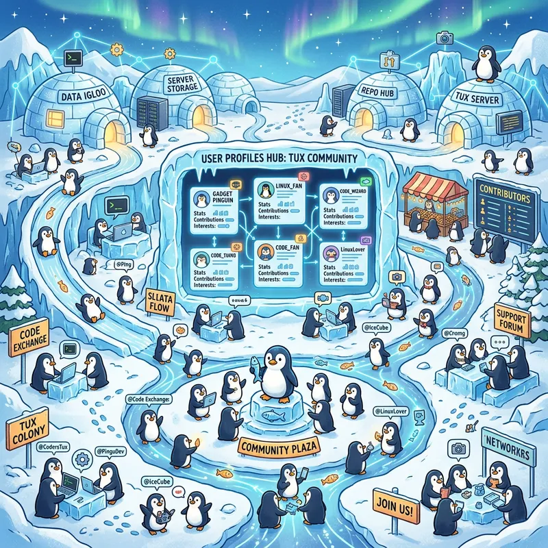 Tux the Penguin User Profiles for Collaborative Community