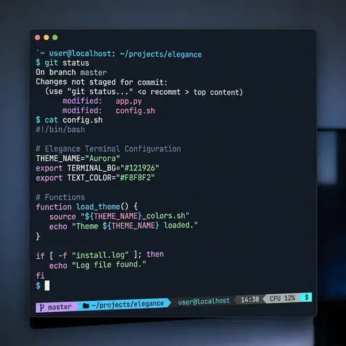 Elegant Linux Terminal Theme Design