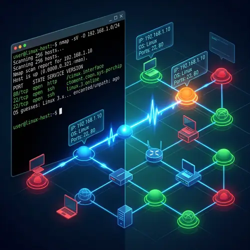 Linux Network Scanning: Nmap Commands & Network Map Visualization