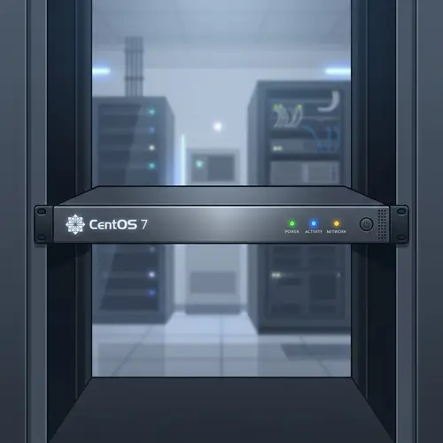 Minimalist CentOS7 Server Illustration