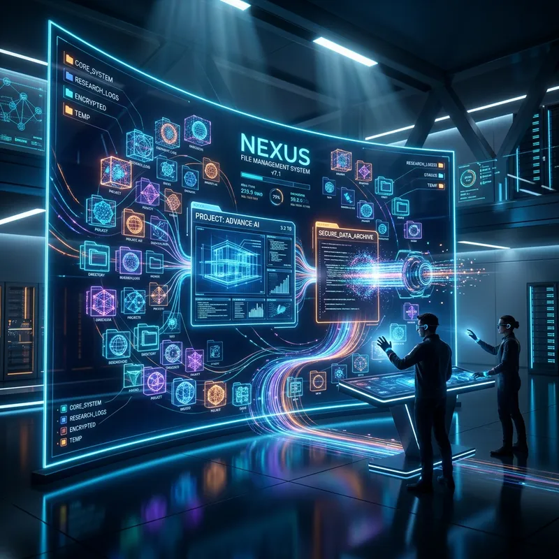 Advanced File Management and Futuristic Design Visualization Advanced File Management and Futuristic Design Visualization