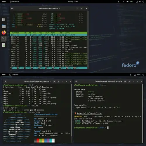 Linux-Based Computer System Status & Firewalls Overview
