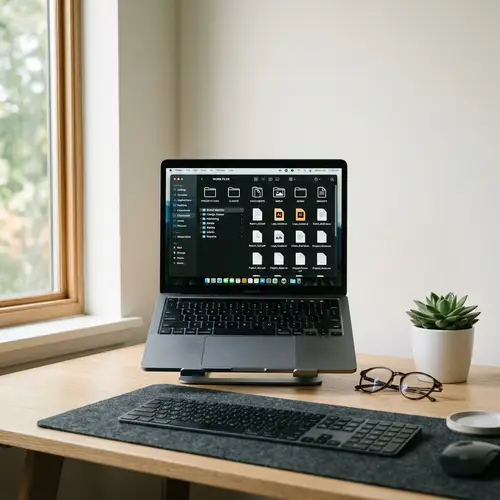 Minimalist File Management Workspace | Organized and Clean Setup