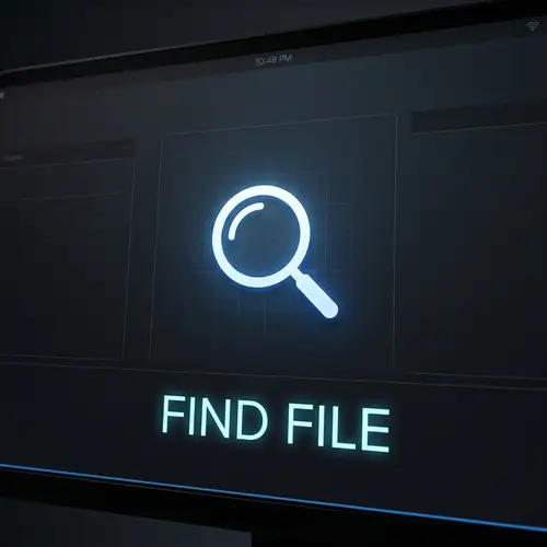 Find File - Computer Interface Visual Representation