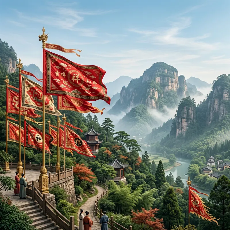 Bright Red Flags in Chinese Art Bright Red Flags in Chinese Art