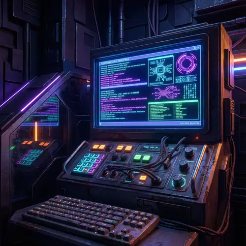 Cyberpunk-Themed Command Line Interface | Futuristic Visuals