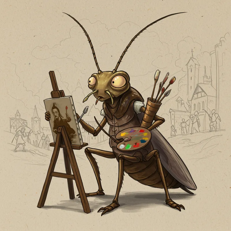 The Cricket Painter: Unique Art from a Peculiar Era