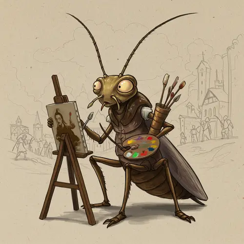 The Cricket Painter: Unique Art from a Peculiar Era