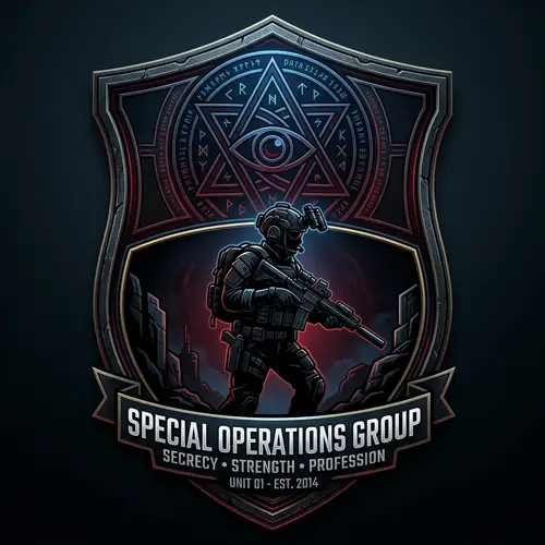 Alagady Military Group Logo - Secrecy, Power, Professionalism