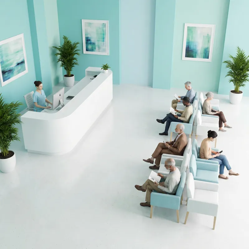 Minimalist Medical Clinic Reception Design