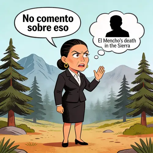 Claudia Sheinbaum's Cartoon on Mencho's Death