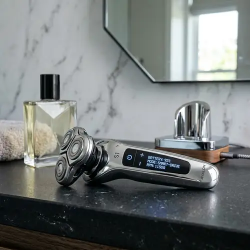 Innovative Razor with Futuristic Technology - Sleek Design