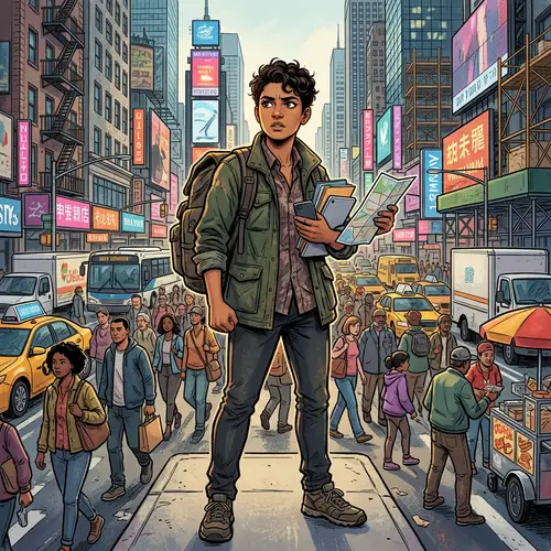 Vibrant Motivation: A Winning Spirit in Chaos - Illustration