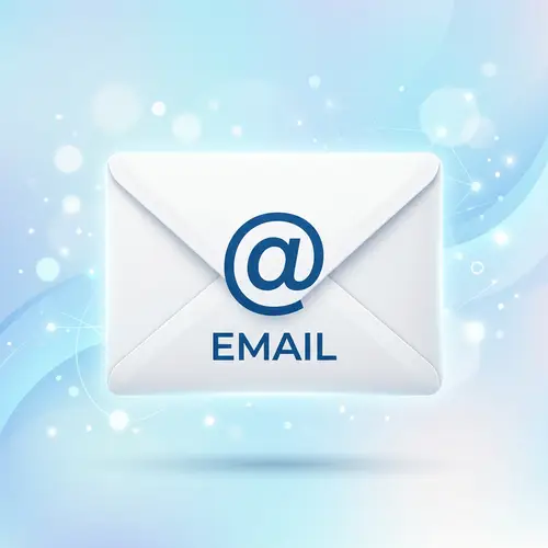 White Sealed Email Envelope - Digital Identity