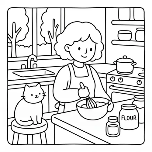 Convert Photo to Bobbie Goods-Style Outline Drawing