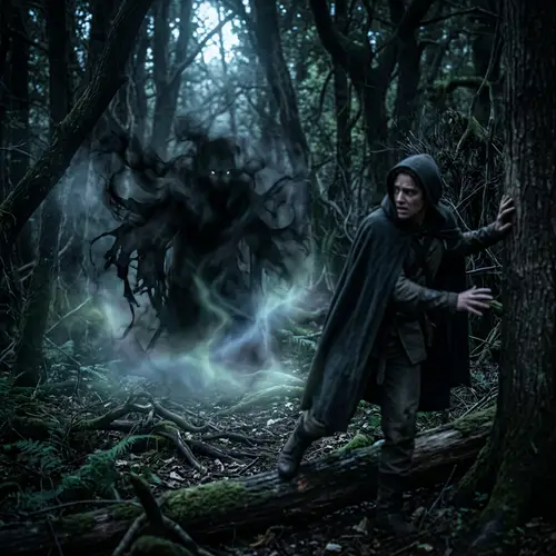 Enigmatic Creature Veiled in Moonlight | Spectral Terror