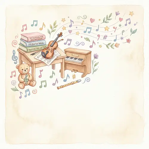 Soft Watercolor Book Illustration for Education