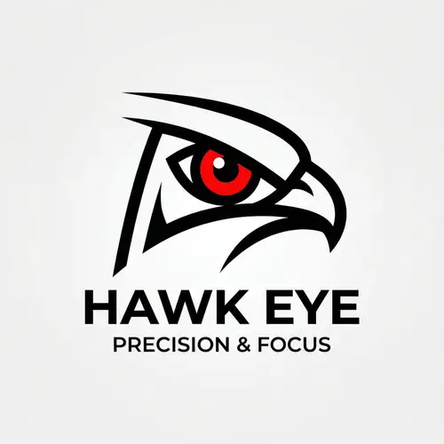 Hawk Eye Logo Design: Sleek & Modern Vector Art