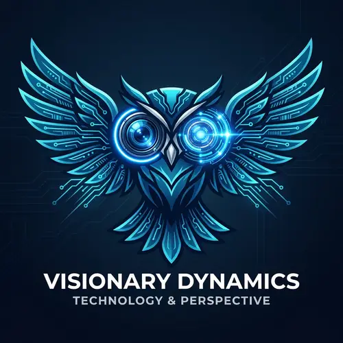 Unique Owl Logo Design with LED Lights and Camera Eyes